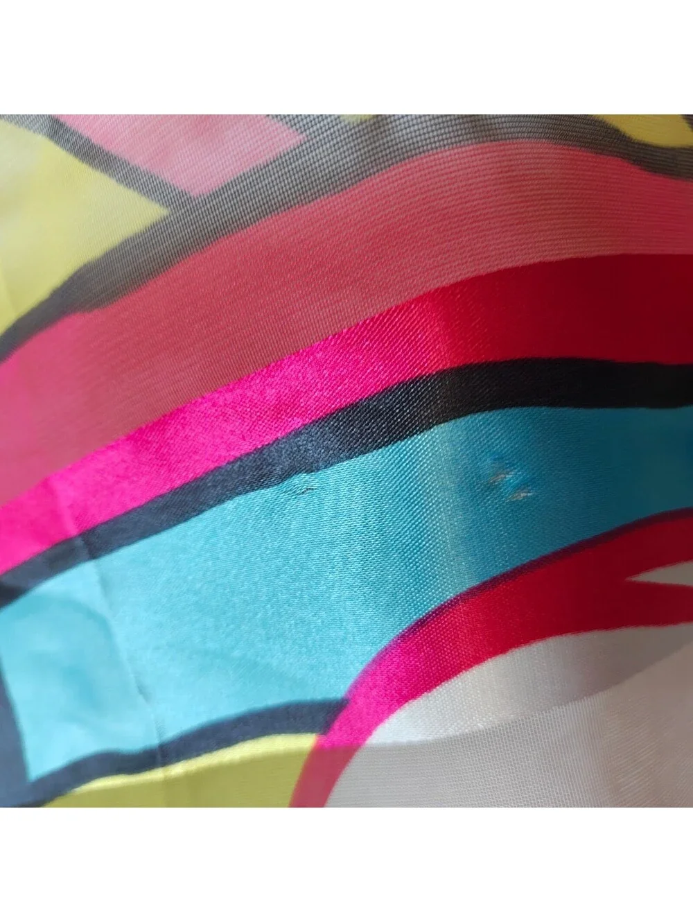 Pucci style colorful maximalist oversized square scarf